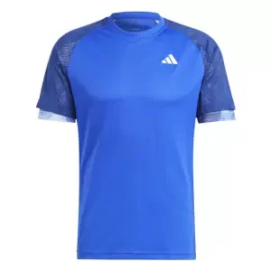 Pánské tričko adidas  Melbourne Ergo Tennis HEAT.RDY Raglan T-Shirt Blue XL