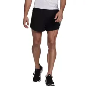 Pánské šortky adidas  Run Fast Reflective Split Shorts Black