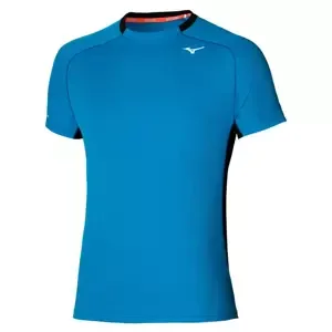 Pánské tričko Mizuno DryAeroFlow Tee Mykonos Blue, XL