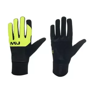 Pánské cyklistické rukavice NorthWave  Fast Gel Glove Black/Yellow Fluo