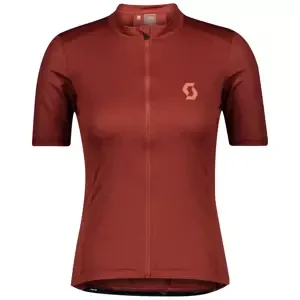 Dámský cyklistický dres Scott  Endurance 10 S/Sl Rust Red/Brick Red