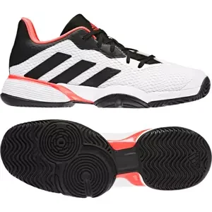Juniorská tenisová obuv adidas  Barricade K White/Black  EUR 38