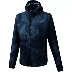 Pánská bunda Mizuno Printed Hoodie Jacket černá, S