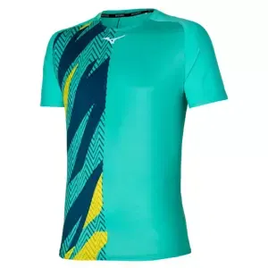 Pánské tričko Mizuno  Shadow Graphic Tee Turquoise L