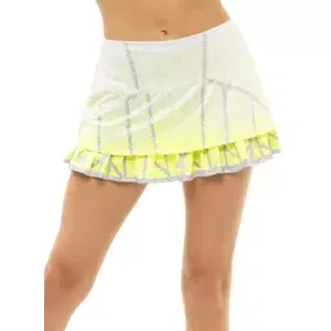 Dámská sukně Lucky in Love  Take A Pleat Skirt Neon Yellow M