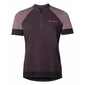 Dámský cyklistický dres VAUDE  Altissimo Q-Zip Shirt Blackberry 40