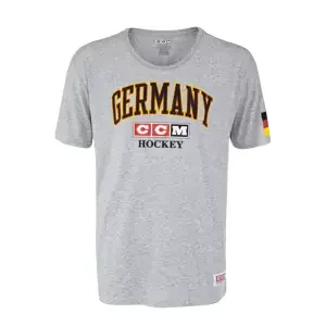 Pánské tričko CCM  FLAG TEE TEAM GERMANY Athletic Grey