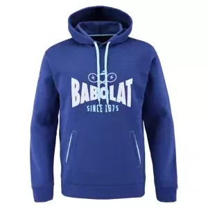 Pánská mikina Babolat  Exercise Hood Sweat Men Estate Blue L