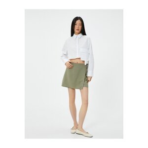 Koton Mini Short Skirt Tie Detail Modal Blended