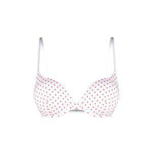 Trendyol White-Multicolor Geometric Fixed Cup T-Shirt Bra Knitted Bra