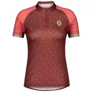 Dámský cyklistický dres Scott  Endurance 30 S/Sl Dark Purple/Blush Pink