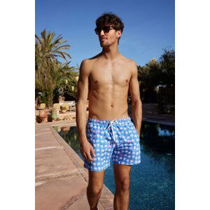 Trendyol Men's Blue Standard Fit Marine Shorts