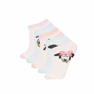 DEFACTO Girl Mickey & Minnie Licensed 5 Piece Short Socks