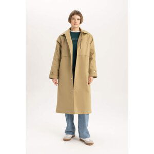 DEFACTO Relax Fit Hooded Trench Coat