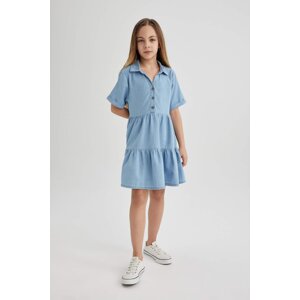 DEFACTO Girl Short Sleeve Jean Dress