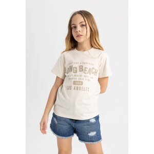 DEFACTO Girl Regular Fit Printed T-Shirt