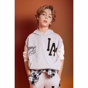 DEFACTO Boy Oversize Fit Hooded Sleeveless Sweatshirt