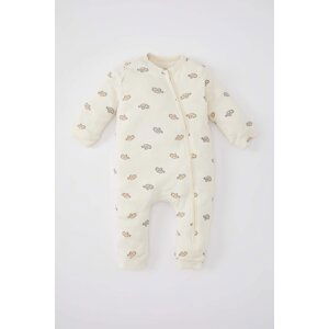 DEFACTO Baby Boy Newborn Elephant Patterned Jumpsuit