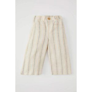 DEFACTO Baby Girl Regular Fit Wide Leg Striped Trousers