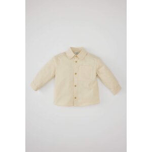 DEFACTO Baby Boy Shirt Collar Gabardine Long Sleeve Shirt