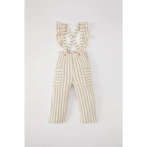 DEFACTO Regular Fit Striped Elastic Band Trousers