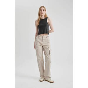 DEFACTO Straight Fit Cargo Trousers
