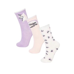 DEFACTO Girl 3 Piece Cotton Long Socks