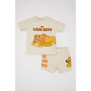 DEFACTO 2 piece Regular Fit Crew Neck Lion King Licensed Knitted Set