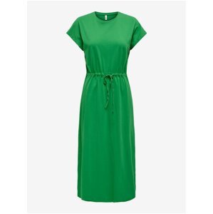 Zelené dámské basic midi šaty ONLY May - Dámské