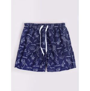 Yoclub Kids's Swimsuits Boys' Beach Shorts P2 Navy Blue