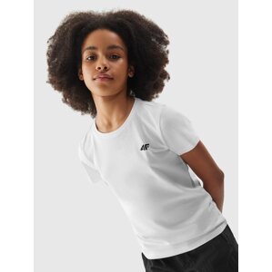 Dívčí hladké tričko 4F - bílé