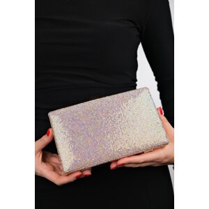 LuviShoes SEMENTA Gold Stoned Women's Evening Bag