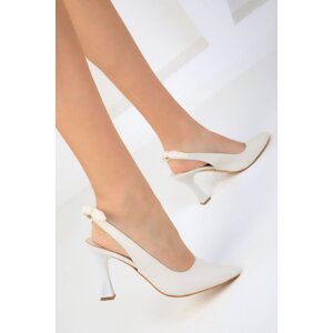 Soho Women's White Classic Heeled Shoes 18882