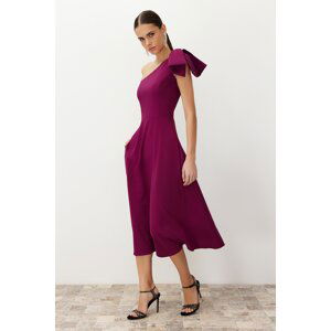 Trendyol Damson Bow Detailed Woven Elegant Evening Dress