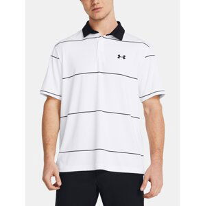 Under Armour Tričko UA Playoff 3.0 Stripe Polo-WHT - Pánské