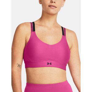 Under Armour Podprsenka UA Infinity Mid 2.0 Rib Bra-PNK - Dámské