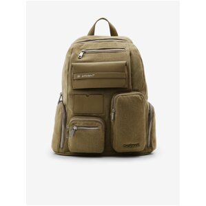 Khaki dámský batoh Desigual Pocketmas Chester Maxi - Dámské