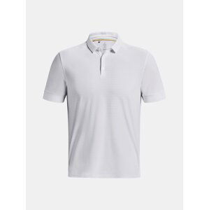 Under Armour Tričko UA Curry Micro Splash Polo-WHT - Pánské