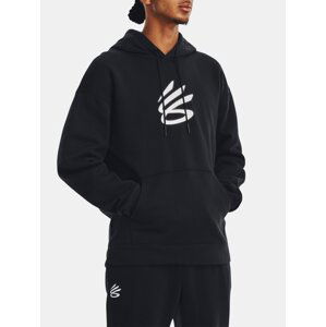 Under Armour Mikina Curry Big Splash PO Hoodie-BLK - Pánské