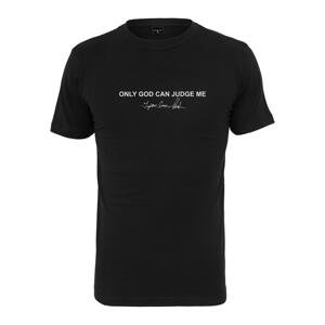 Pánské tričko Tupac Cross - černé