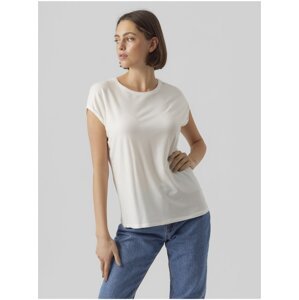 Bílé dámské tričko Vero Moda Ava - Dámské