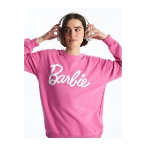 LC Waikiki Women's Crew Neck Barbie Printed Long Sleeve Sweatshirt