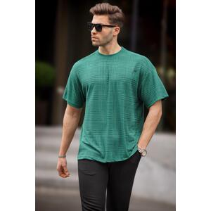 Madmext Green Oversize Crew Neck Men's T-Shirt 6191