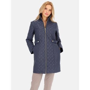 PERSO Woman's Coat BLE241035F Navy Blue