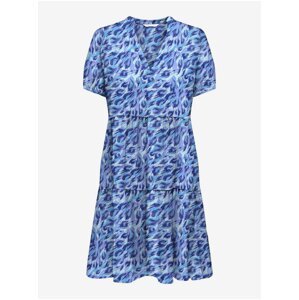 Modré dámské vzorované šaty ONLY Nova - Dámské