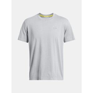 Under Armour Tričko Curry Emboss HW Tee-GRY - Pánské