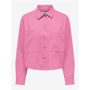 Růžová dámská džínová bunda ONLY Drew - Dámské