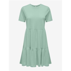 Světle zelené dámské basic šaty ONLY May - Dámské