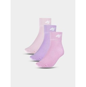 Dívčí ponožky casual nad kotník (3 Pack) 4F - multibarevné