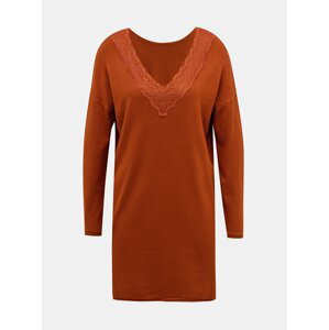 Cihlové svetrové šaty ONLY -Maisie - Dámské